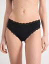 Lindex 3 Pak Brasilianske Trusser Med Almindelig Talje   Black   S