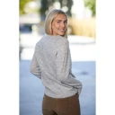 Selected Femme Lulu Strikkegenser i Grå Melange - S