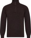 Barbour Barbour Holden Half Zip Knitted Jumper   DARK OAK   L