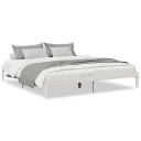  Ekstra lang sengeramme uten madrass hvit 180x220 cm heltre furu