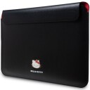 Hello Kitty 14" PU-etui med Metalllogo - Svart Mobildeksel