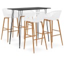  Barsett 5 deler svart og hvit 8720286172223