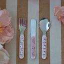Rätt Start Mummi Barnebestikk 3 Deler Eng Rosa