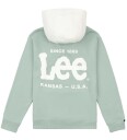 Lee Hettegenser   Superladet   Oversized   Blue Surf   Lee   8 9 år 128 134   Hettegenser   Grønn