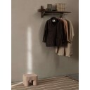 Ferm Living Sector hylle med stang 37 x 87 cm Smoked Oak brass
