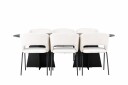 Venture Home Bootcut Spisegruppe 230 cm Oval med 6 Day Stoler Sort