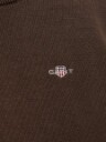 Gant Kids Shield Cotton Crew Neck Sweater   SHADOW BROWN   140