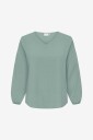 Only Carmakoma   Bluse carVica Life L/S V neck Wvn   Grønn