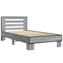  Sengeramme grå sonoma 75x190 cm konstruert tre og metall 8721102446382
