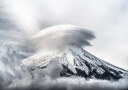 Umbrella cloud fuji Plakat Plakat / 21x30cm
