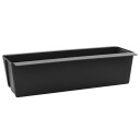 vidaXL Blomsterkasser for Euro paller 12 pcs Svart 36 x 13,5 x 9,5 cm