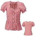 Widmann S.r.l. Bayersk Rødrutete Bluse - X-Large