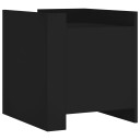  Nattbord svart 45x50x50 cm konstruert tre 848298