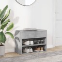 vidaXL Skobenk betonggr? 60x30x45 cm sponplater
