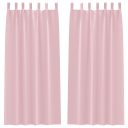  Gardiner med gardiner 2 pcs Baby rosa Polyester