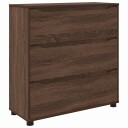 Oppbevaringsskap Brun Eik 80 x 31 x 81 cm Konstruert tre