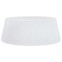 Vidaxl Juletreskjørt hvit Ø65x23 cm plast