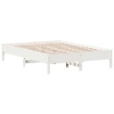  Sengeramme uten madrass hvit 140x200 cm heltre furu 8721012428645