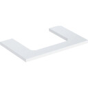 GEBERIT ONE benkeplate 750x470x30mm utskåret i midten hvit høykomprimert