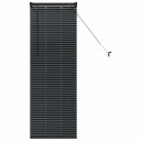  Vindu Persienne med gardiner Svart Aluminium