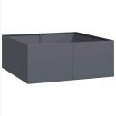 vidaXL Plantekasse antrasitt 100x100x40 cm stål