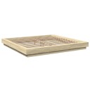  Sengeramme med LED-lys sonoma eik 200x200 cm konstruert tre 8721102617102