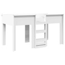  Køyeseng for Barn med madrass Hvit 100 x 200 cm Konstruert tre