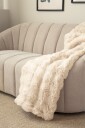 KMCarpets Bubble Pledd 150x220 Nature