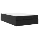  Sengeramme med madrass Annet 2 pcs Svart PVC