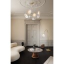 Nuura Petalii 10 Taklampe Hvit/ Polert Messing