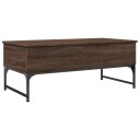  Salongbord brun eik 100x50x40 cm konstruert tre og metall 8721012479197