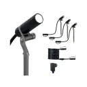 Paulmann - Plug & Shine 3 LED Hage Lampe Plantini IP65 Anthracite