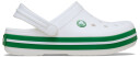 Crocs Crocband Kids Sandaler White/Green Ivy 20-21