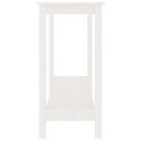 vidaXL Konsollbord hvit 110x40x80 cm heltre furu