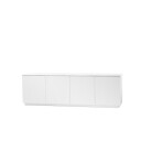 A2 Beam sideboard Hvitlakkert, hvit sokkel, topplate i carrara marmor