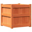Hageplantekasse voksbrun 50x50x50 cm heltre furu