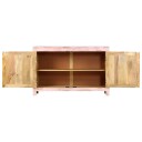 vidaXL Skjenk lyserosa 110x35x70 cm heltre mango