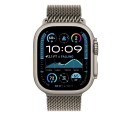Apple 49mm Natural Titanium Milanese Loop Small