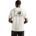 New Balance Woven Label T Shirt   Grey   L