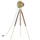 Gulvlampe med stativ i heltre mango