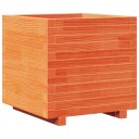  Plantekasse voksbrun 50x50x49,5 cm heltre furu