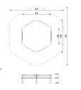 Sekskantet sandkasse   Robinia