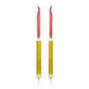 Isfakler 2stk 9,5cm - Rosa