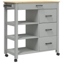  Kjøkkenvogn MONZA 84x40x90 cm heltre furu 376113