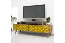 Hovdane TV-Benk 140 cm - Brun/Gul