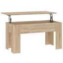  Salongbord sonoma eik 101x49x52 cm konstruert tre