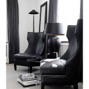 Reed skinnlenestol mountain black