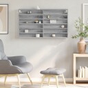  Hyller grå sonoma 100x8,5x58 cm konstruert tre