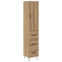  Høyskap med skuff Artisan Eik 69,5 x 34 x 180 cm Konstruert tre