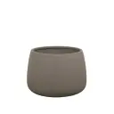 Cane line Soil potte rund medium Taupe structure fiberglas
